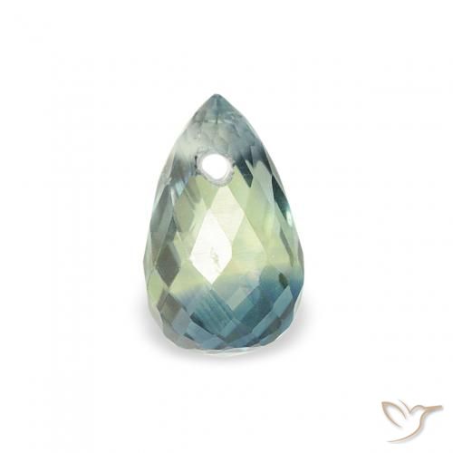 0.59ct Natural Cerceta Zafiro, Corte Briolette, VS