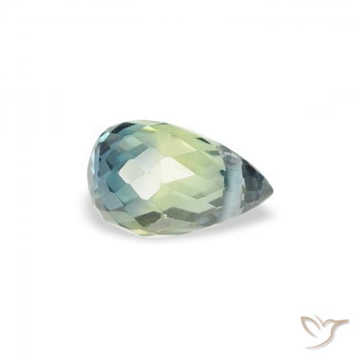 Zafiro Cerceta natural de 0.59 ct, Corte Briolette, VS