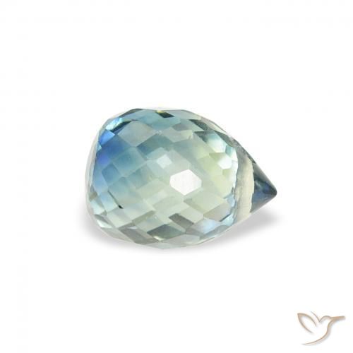 Zafiro Cerceta natural de 0.93 ct, Corte Briolette, VS