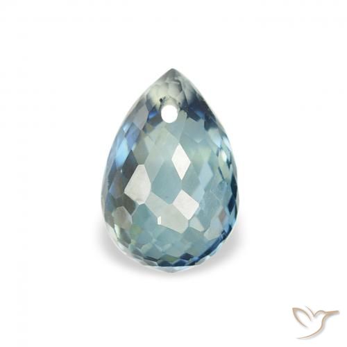 0.95ct Natural Cerceta Zafiro, Corte Briolette, VS
