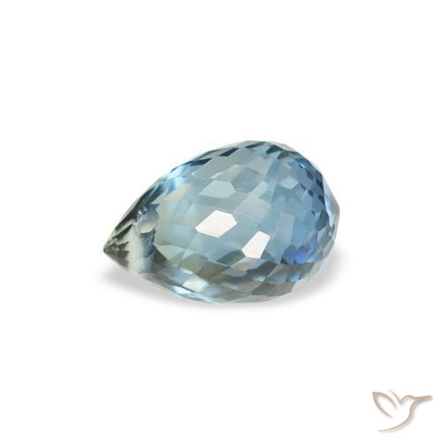 Zafiro Cerceta natural de 0.95 ct, Corte Briolette, VS