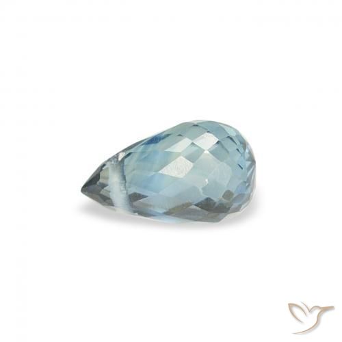 Zafiro Cerceta natural de 0.49 ct, Corte Briolette, VS