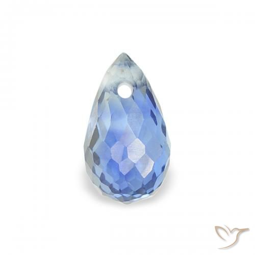 0.48ct Natural Azul claro Zafiro, Corte Briolette, VS
