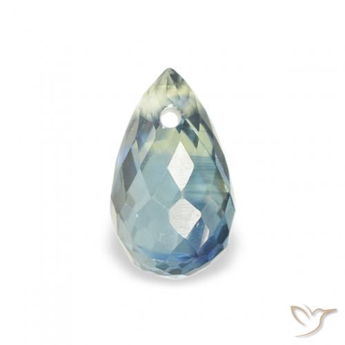 0.65ct Natural Cerceta Zafiro, Corte Briolette, VS