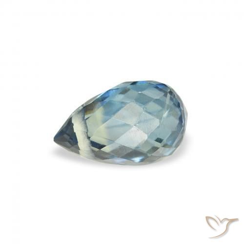 Zafiro Cerceta natural de 0.65 ct, Corte Briolette, VS