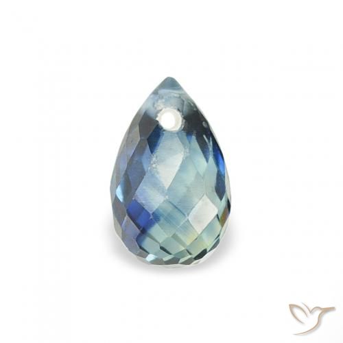 0.52ct Natural Cerceta Zafiro, Corte Briolette, VS