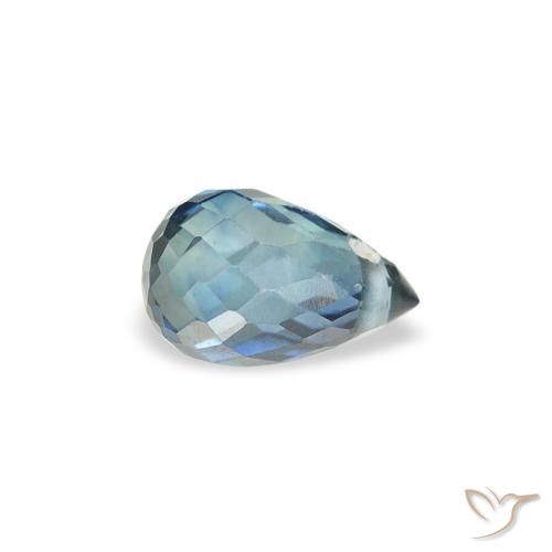 Zafiro Cerceta natural de 0.52 ct, Corte Briolette, VS