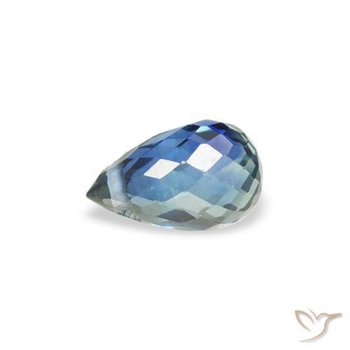 Zafiro Cerceta natural de 0.52 ct, Corte Briolette, VS
