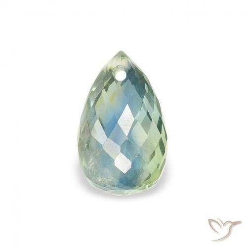 0.83ct Natural Cerceta Zafiro, Corte Briolette, VS