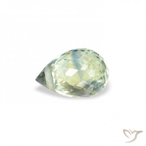 Zafiro Cerceta natural de 0.68 ct, Corte Briolette, VS