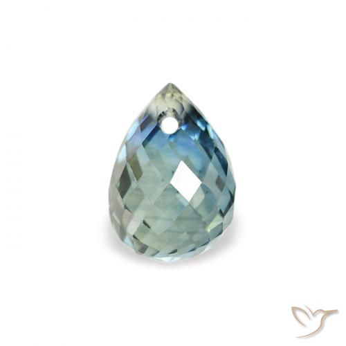 0.65ct Natural Cerceta Zafiro, Corte Briolette, VS