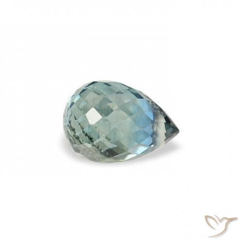 Zafiro Cerceta natural de 0.65 ct, Corte Briolette, VS