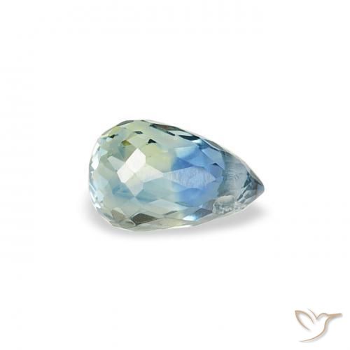 Zafiro Cerceta natural de 0.47 ct, Corte Briolette, VS