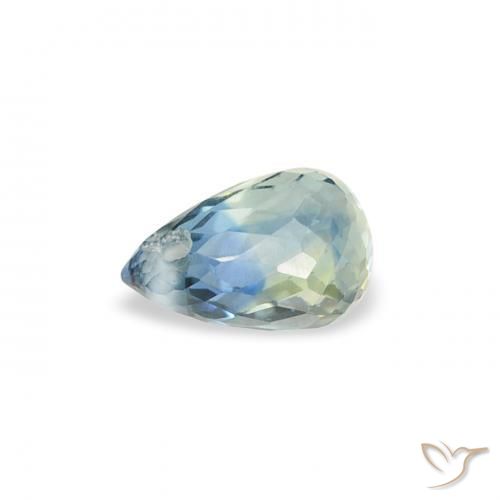 Zafiro Cerceta natural de 0.47 ct, Corte Briolette, VS