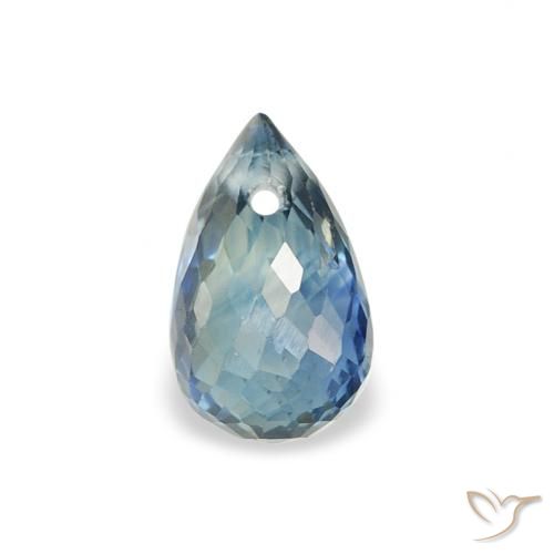 0.61ct Natural Cerceta Zafiro, Corte Briolette, VS