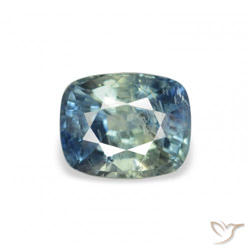 1.21ct Natural Cerceta Zafiro, Forma Cojín, SI