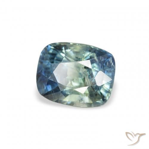 Zafiro Cerceta natural de 1.21 ct, Forma Cojín, SI