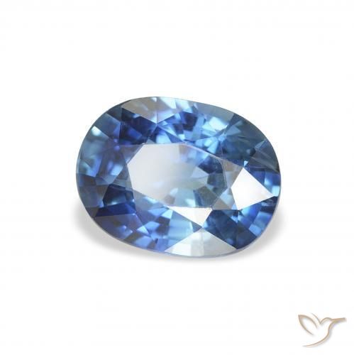 Zafiro Azul claro natural de 1.78 ct, Ovalada, VS