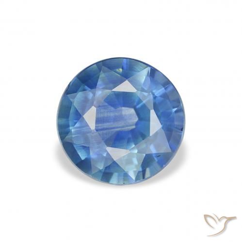 1.68ct Natural Azul claro Zafiro, Redondo, VVS-VS