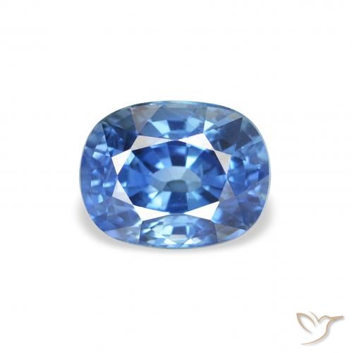 1.58ct Natural Azul oscuro medio Zafiro, Forma Cojín, VS
