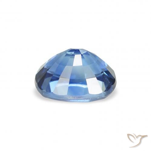 Zafiro Azul oscuro medio natural de 1.58 ct, Forma Cojín, VS