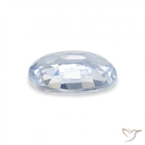 Zafiro Azul claro natural de 2.00 ct, Ovalada, VS