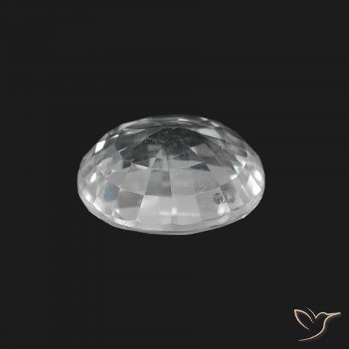 Zafiro Blanco azulado natural de 1.68 ct, Ovalada, VS