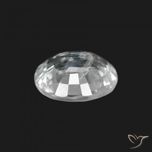 Zafiro Blanco natural de 1.60 ct, Ovalada, VS