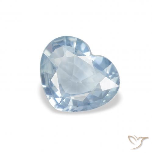 1.03ct Natural Azul agua claro Zafiro, Corazón, VS