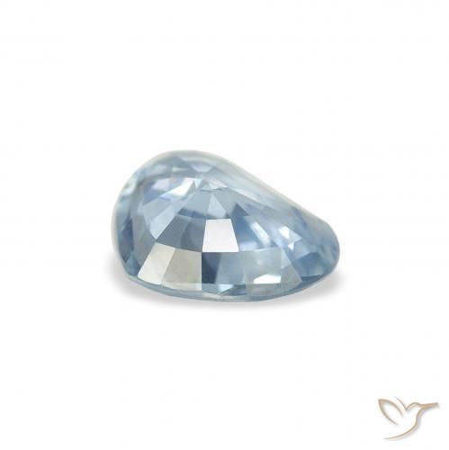 Zafiro Azul agua claro natural de 1.03 ct, Corazón, VS
