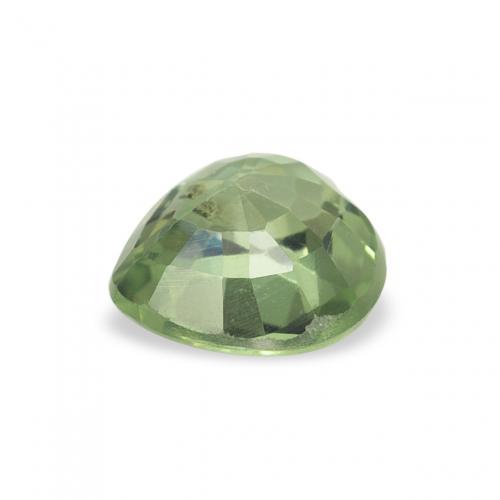 Zafiro Verde cálido natural de 0.67 ct, Corazón, VS