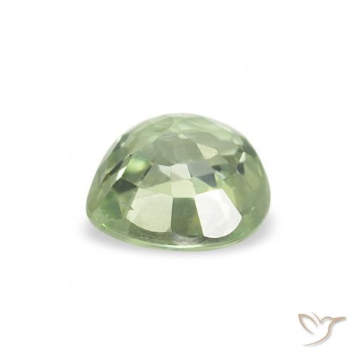 Zafiro Verde claro natural de 0.64 ct, Corazón, VS