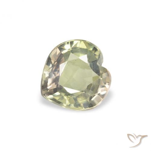 0.63ct Natural Multicolor Zafiro, Corazón, VS