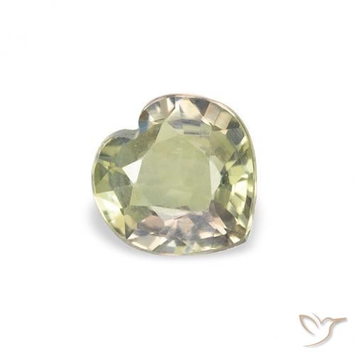 Zafiro Multicolor natural de 0.63 ct, Corazón, VS