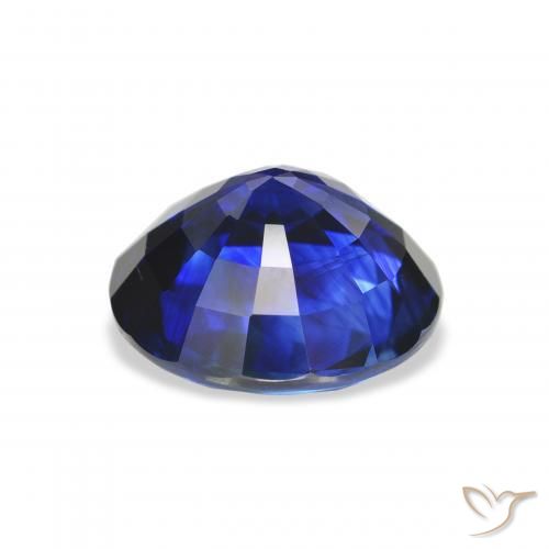 Zafiro Azul real natural de 7.03 ct, Redondo, VS