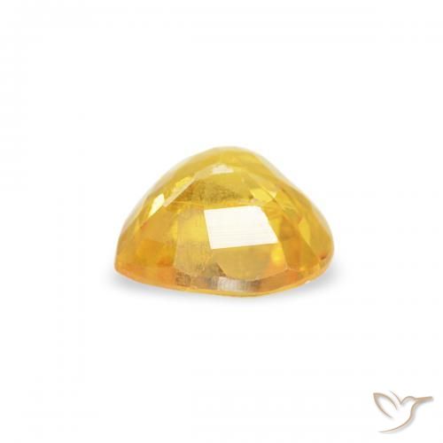 Zafiro Dorado de calidad natural de 0.40 ct, Corazón, VS