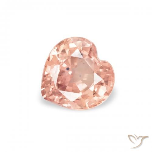 0.44ct Natural Rosado claro Zafiro, Corazón, VS