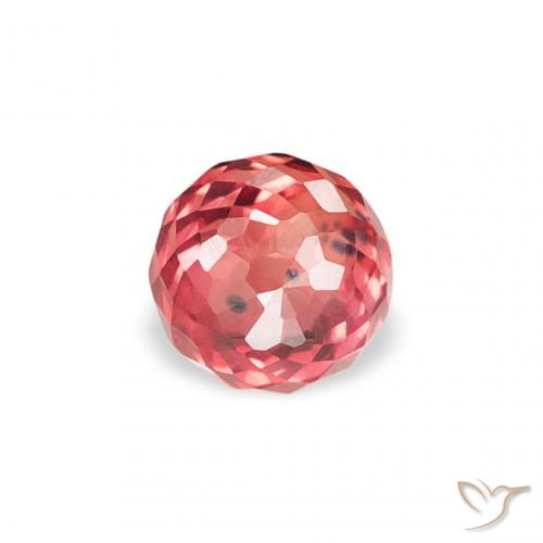 0.36ct Natural Rojo claro Zafiro, Redondo, VS