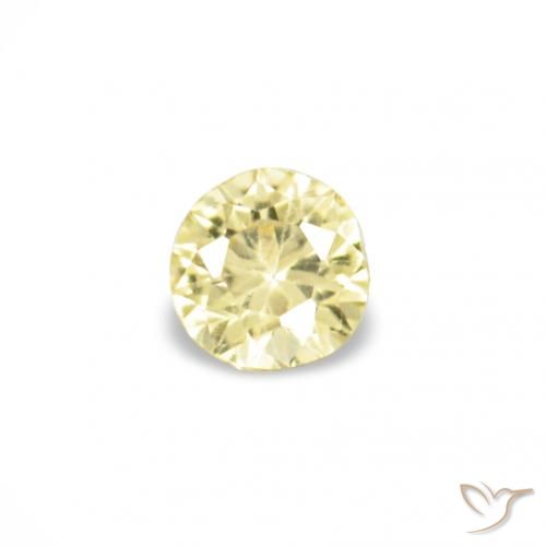 1.54ctw Medium Light-Yellow Zafiro, Redondo, VVS-VS