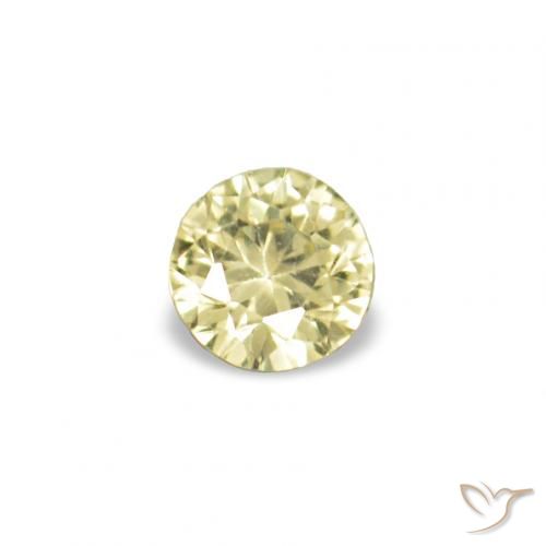 1.53ctw Medium Light-Yellow Zafiro, Redondo, VVS-VS
