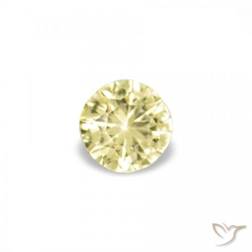 1.53ctw Medium Light-Yellow Zafiro, Redondo, VVS-VS