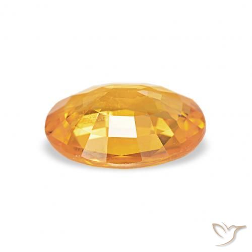 Zafiro Naranja rojizo natural de 1.33 ct, Ovalada, SI-I1