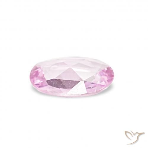 Zafiro Rosado-púrpura claro natural de 0.30 ct, Ovalada, VVS
