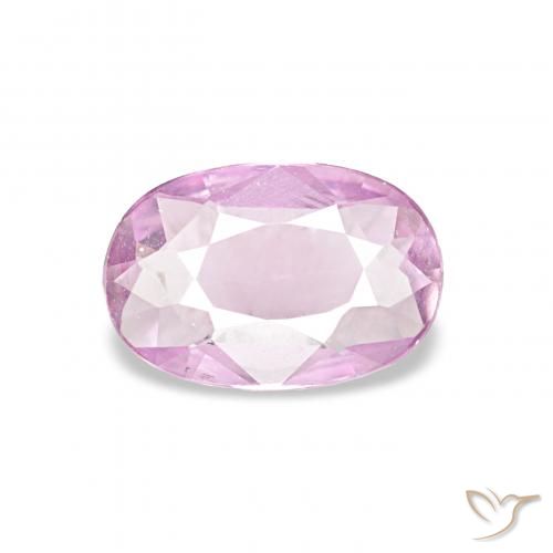0.40ct Púrpura-violeta rosáceo claro Zafiro, Ovalada, VVS