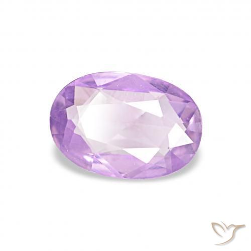 Zafiro Lila natural de 0.45 ct, Ovalada, VVS