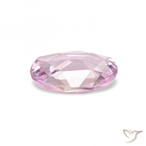 Zafiro Rosado claro natural de 0.42 ct, Ovalada, VS