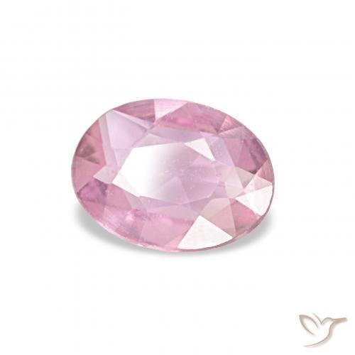 Zafiro Rosado muy claro natural de 0.41 ct, Ovalada, VS