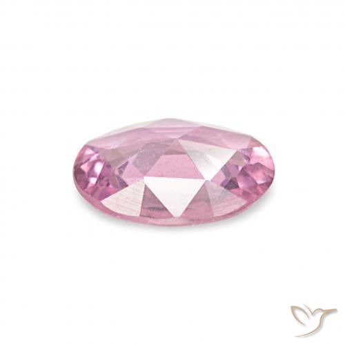 Zafiro Rosado muy claro natural de 0.41 ct, Ovalada, VS