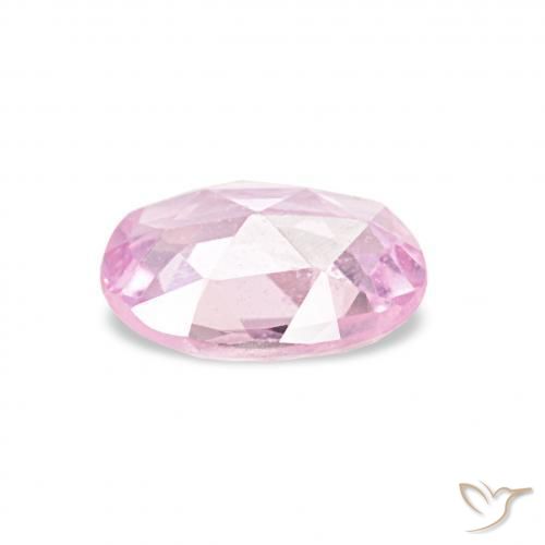 Zafiro Rosado claro natural de 0.52 ct, Ovalada, VS
