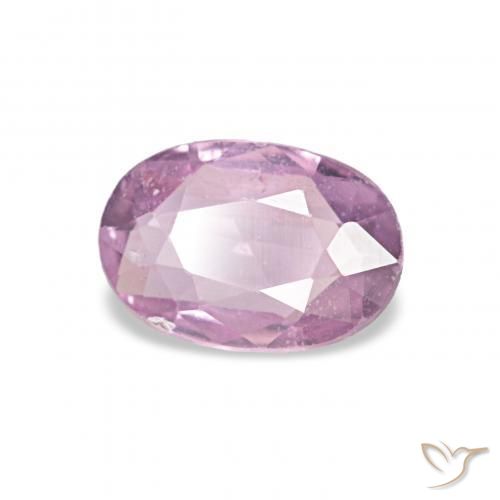 Zafiro Púrpura rosado natural de 0.53 ct, Ovalada, VS
